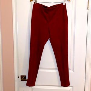 👖👖👖Zac and Rachel Brick color Faux Suede skinny leg pull on pants size M…